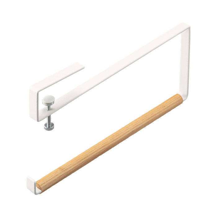 Yamazaki USA Yamazaki Home Undershelf Paper Towel Holder, Steel + Wood